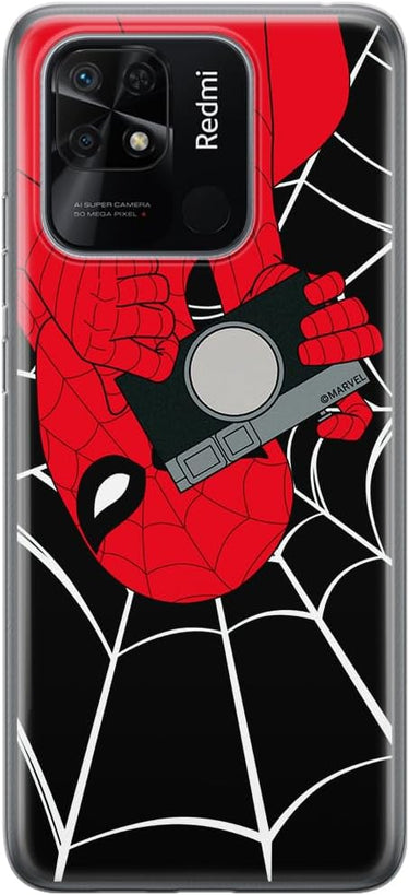 ERT GROUP Handyhülle für Xiaomi REDMI 10C Original und offiziell Lizenziertes Marvel Muster Spider Man 027 optimal an die Form des Handy angepasst, hülle aus TPU